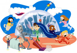 "The Future of Medicine?", a humour article predicting an absurd future (some of which has almost come true since!). <i>Medical Post</i>. Vision of a future where clunky robots vacuum while doing surgery, police arrest tobacco smokers but not pot smokers, and people float in coffee cups talking on the watches